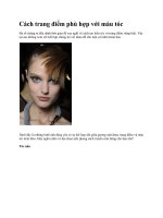 Cách trang điểm phù hợp với màu tóc doc