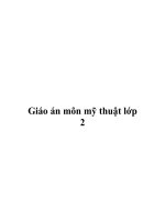Giáo án môn mỹ thuật lớp 2 pdf