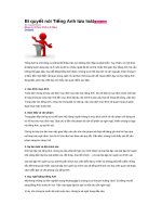 Bí quyết nói Tiếng Anh lưu loát potx