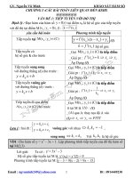 Tiếp tuyến với đồ thị