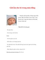 Giữ ấm cho bé trong mùa đông docx