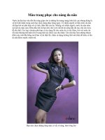 Màu trang phục cho nàng da nâu pot