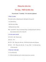 Phòng cháy chữa cháy Từ vựng – Thiết bị chữa cháy - 1 potx