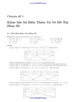 Chuyên đề khảo sát sự biến thiên và vẽ đồ thị hàm số