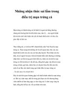 Những nhận thức sai lầm trong điều trị mụn trứng cá pptx