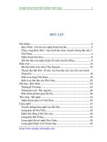 Các nghệ thuật truyền thống của VIỆT NAM pdf