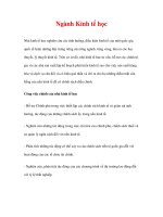 giới thiệu ngành nghề - Ngành Kinh tế học pdf