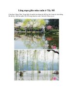 Lãng mạn giữa mùa xuân ở Tây Hồ potx