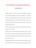 Vua Lê Thánh Tông - Người phát triển những giá trị văn hóa dân tộc pdf