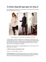 Áo khoác dáng dài ngọt ngào nơi công sở potx