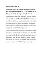 Bé bị hô răng vì mút tay pptx