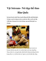 Vật Ssireum– Nét đẹp thể thao Hàn Quốc pptx