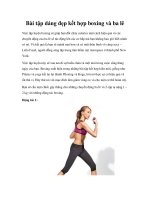 Bài tập dáng đẹp kết hợp boxing và ba lê ppsx
