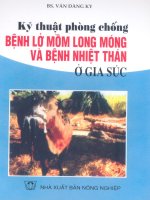 Kỹ thuật phòng chống bệnh lở mồm long móng và bệnh thân nhiệt ở gia súc part 1 pdf