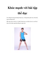 Khỏe mạnh với bài tập thể dục docx