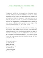 VỊ TRÍ VĂN HỌC CỦA VUA TRẦN NHÂN TÔNG 3 ppsx