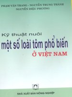 Kỹ thuật nuôi một số loài tôm phổ biến ở Việt Nam part 1 pptx
