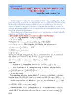 ứng dụng số phức trong các bài tóan cực trị hình học