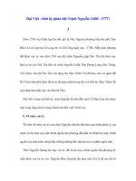 Đại Việt - thời kỳ phân liệt Trịnh Nguyễn (1600 - 1777) - 3 pps