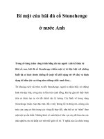 Bí mật của bãi đá cổ Stonehenge ở nước Anh docx