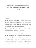 TÌNH TRẠNG NHIỄM KHUẨN VẾT MỔ doc