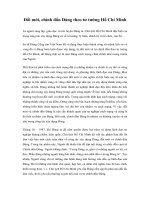 Đổi mới, chỉnh đốn Đảng theo tư tưởng Hồ Chí Minh doc