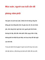 Mùa xuân, người cao tuổi cần đề phòng viêm phổi docx