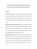 SỬ DỤNG PHƯƠNG TRÌNH HỒI QUI ĐỂ XÂY DỰNG CÔNG THỨC VÀ BIỂU ĐỒ ƯỚC LƯỢNG TRỌNG LƯỢNG THAI pot