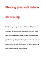 Phương pháp mới chữa u xơ tử cung pptx