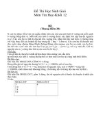 Đề Thi Học Sinh Giỏi Môn Tin Học-Khối 12 docx