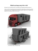 Khách sạn hạng sang trên xe ôtô ppt