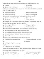 Đề thi trắc nghiệm môn Kinh tế vĩ mô - Đề số 1 pps