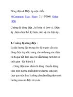 Dòng điện & Điện áp một chiều ppsx