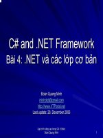 Ngôn ngữ lập trình: C# và .NET phần 4 potx