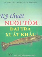 Kỹ thuật nuôi tôm đại trà xuất khẩu part 1 ppsx