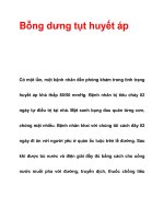 Bỗng dưng tụt huyết áp ppsx