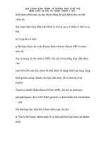 quá trình hình thành và phương pháp điều trị bệnh loét dạ dày tá tràng tron g y học p1 pps