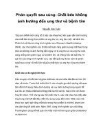 Phán quyết sau cùng: Chất béo không ảnh hưởng đến ung thư và bệnh tim docx