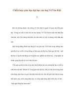 Chiến lược giáo dục đại học của ông Võ Văn Kiệt 1 pdf