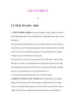 CÁC VUA NHÀ LÝ 1 LÝ THÁI TỔ (1010 - 1028) - 1 potx