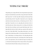 TƯƠNG TÁC THUỐC docx