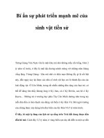 Bí ẩn sự phát triển mạnh mẽ của sinh vật tiền sử pptx