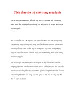 Cách tắm cho trẻ nhỏ trong mùa lạnh pdf