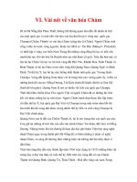 KỂ CHUYỆN ĐẤT NƯỚC - Vài nét về văn hóa Chàm pptx