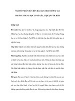 NGUYÊN NHÂN DẪN ĐẾN BẠO LỰC HỌC ĐƯỜNG TẠI TRƯỜNG TRUNG HỌC CƠ SỞ LÊ LAI ppt