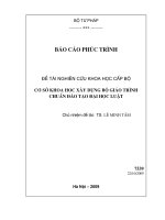 cơ sở khoa học xây dựng bộ giáo trình chuẩn đào tạo đại học luật