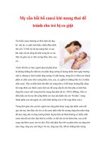 Mẹ cần bồi bổ canxi khi mang thai để tránh cho trẻ bị co giật docx