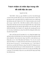 Trách nhiệm và nhân đạo trong vấn đề chất độc da cam pdf