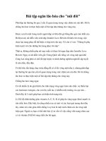 Bài tập ngăn lão hóa cho 