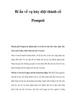 Bí ẩn về vụ hủy diệt thành cổ Pompeii ppsx